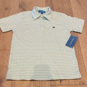 Mint Green Striped Boy's Shirt